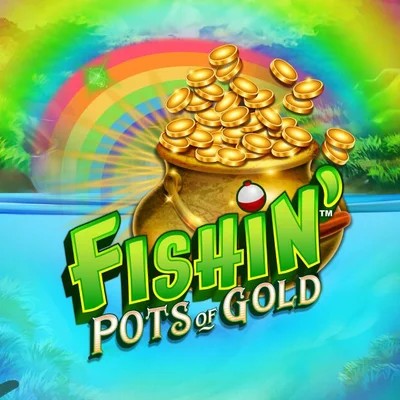 Fishin Pots Of Gold online game logo by Gameburger Studios on retrozinoo.nl