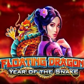 Floating Dragon Year of the Snake online game logo by Pragmatic Play on retrozinoo.nl