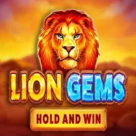 Lion Gems Hold and Win slot logo by Playson at Retrozino Casino