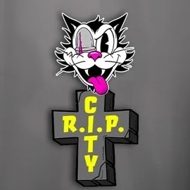 Slots logo of RIP City from Hacksaw Gaming at Retrozino Casino